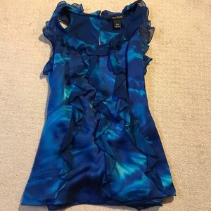 White House Black Market blue top